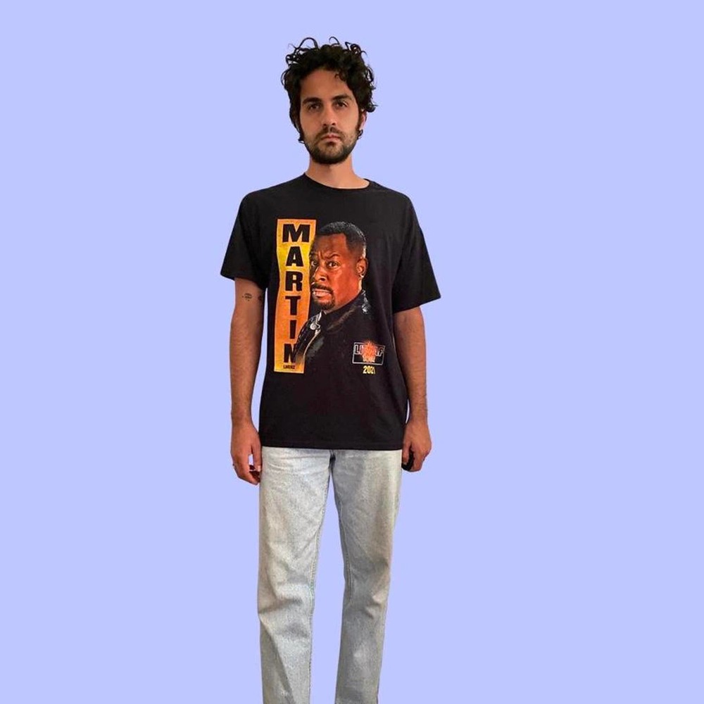 Vintage 1990s black martin lawerence tee